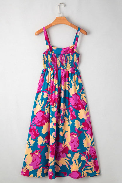 Floral Square Neck Cami Dress with Pockets – Uneeque Designzz