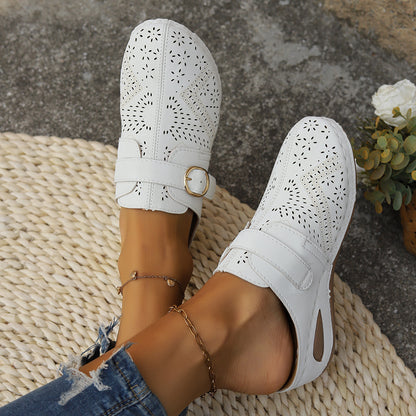 Suede Round Toe Wedge Sandals – Uneeque Designzz