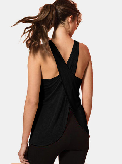 Crisscross Scoop Neck Active Tank – Uneeque Designzz