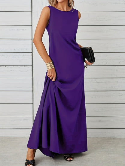 Sleeveless Flowy Maxi Dress – Uneeque Designzz
