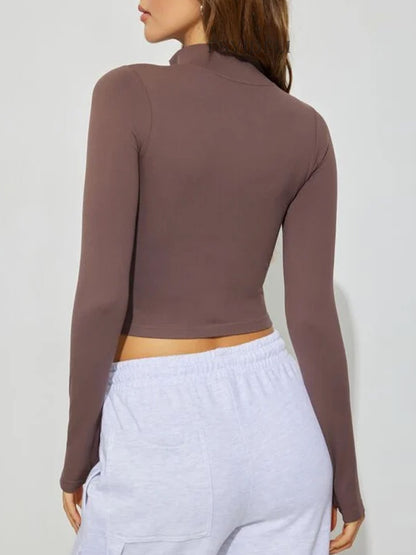 Zip-Up Long Sleeve Active Outerwear – Uneeque Designzz