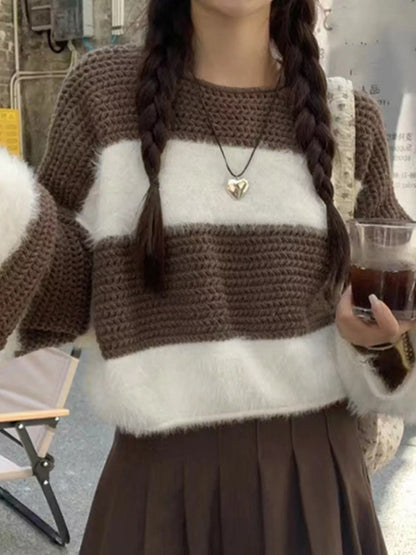Color Block Dropped Shoulder Sweater – Uneeque Designzz