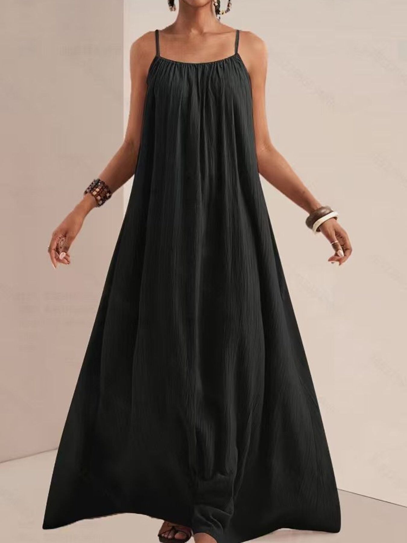 Spaghetti Strap Flowy Maxi Dress by Trendsi