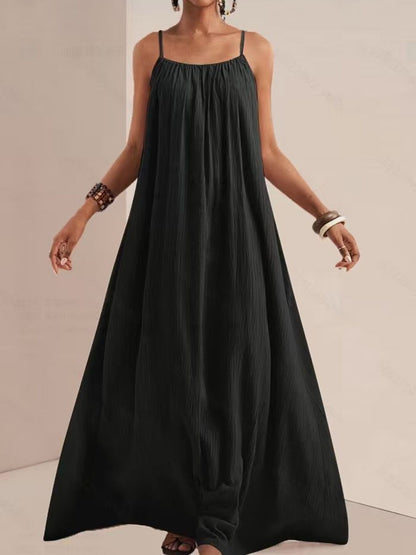 Spaghetti Strap Flowy Maxi Dress – Uneeque Designzz