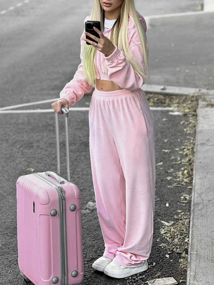 Zip-Up Hoodie and Pocketed Pants Set – Uneeque Designzz