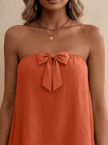 Bowknot Tube Top & Shorts Set – Uneeque Designzz