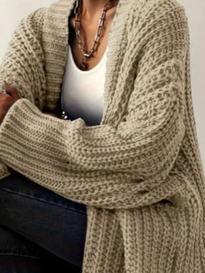 Chunky Knit Open-Front Cardigan – Uneeque Designzz