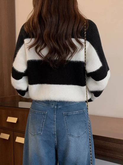 Color Block Dropped Shoulder Sweater – Uneeque Designzz
