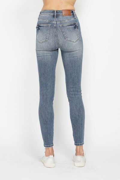 Judy Blue Full Size Tummy Control Contrast Wash Skinny Jeans – Uneeque Designzz