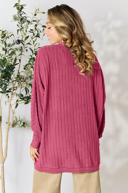 Basic Bae Full Size Ribbed Cocoon Cardigan – Uneeque Designzz