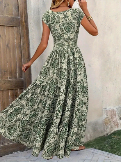 Cap Sleeve Maxi Dress – Uneeque Designzz