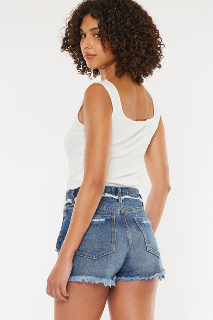 Kancan Distressed Button Fly Denim Shorts – Uneeque Designzz