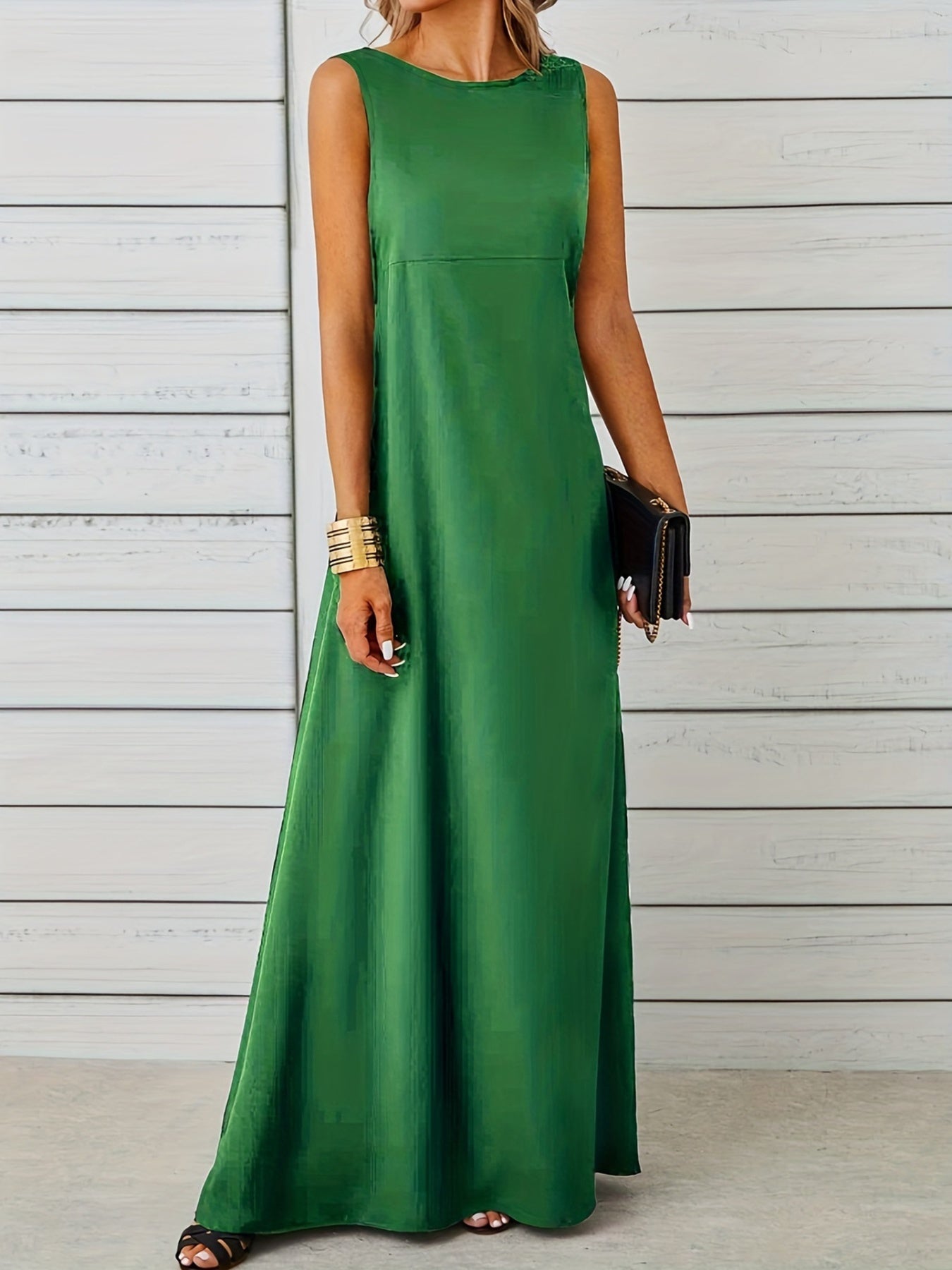 Sleeveless Flowy Maxi Dress by Trendsi