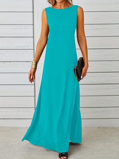 Sleeveless Flowy Maxi Dress – Uneeque Designzz