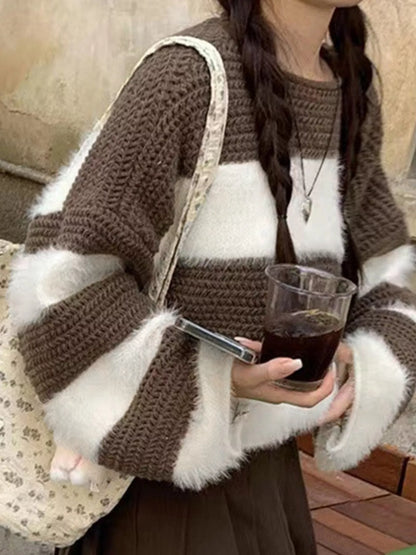 Color Block Dropped Shoulder Sweater – Uneeque Designzz