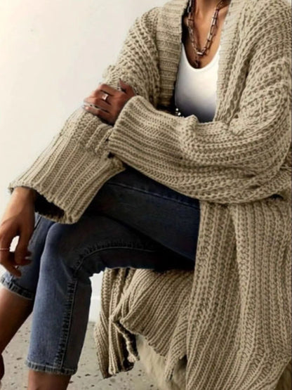 Chunky Knit Open-Front Cardigan – Uneeque Designzz
