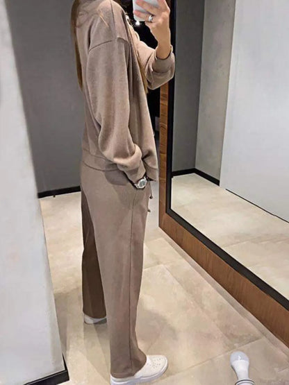 Full Size Button-Up Long Sleeve Top and Pants Set – Uneeque Designzz