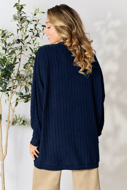 Basic Bae Full Size Ribbed Cocoon Cardigan – Uneeque Designzz