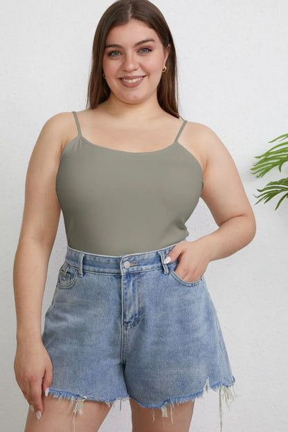 Basic Bae Full Size Round Neck Slim Camisole Plus Size Top – Uneeque Designzz