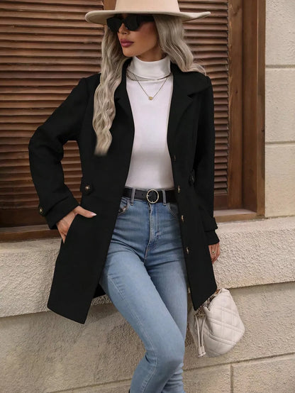 Collared Neck Button-Up Coat – Uneeque Designzz