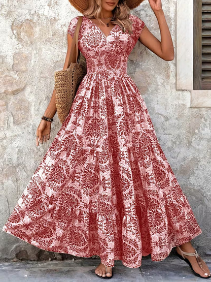 Cap Sleeve Maxi Dress – Uneeque Designzz