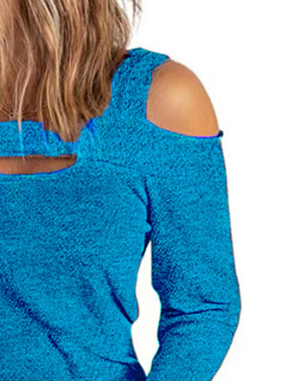 Full Size Cutout Cold Shoulder Blouse – Uneeque Designzz