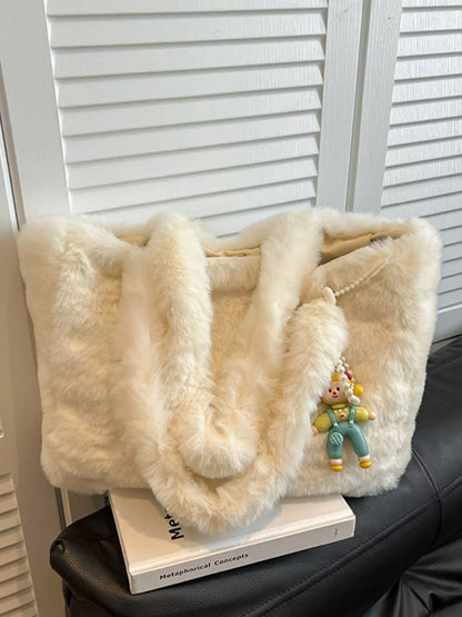 Fluffy Cartoon Charm Shoulder Bag – Uneeque Designzz
