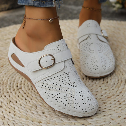 Suede Round Toe Wedge Sandals – Uneeque Designzz
