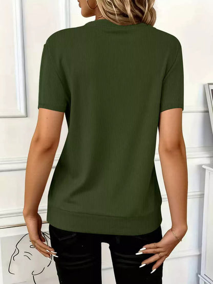 Half Zip Short Sleeve Top – Uneeque Designzz