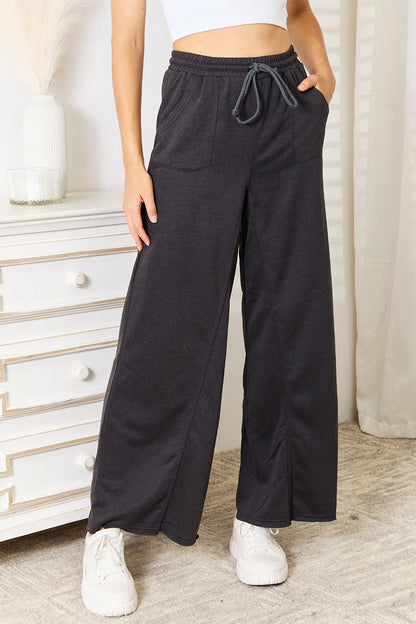 Basic Bae Wide Leg Pocketed Pants – Uneeque Designzz