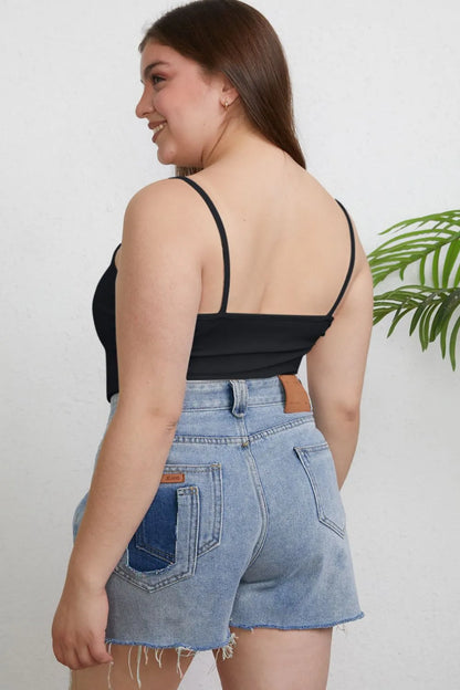 Basic Bae Full Size Round Neck Slim Camisole Plus Size Top – Uneeque Designzz