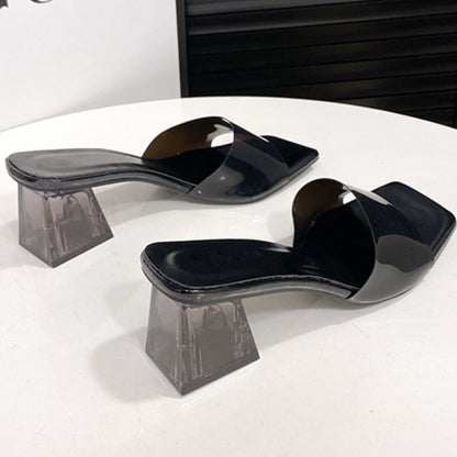 Open Toe Block Heel Sandals – Uneeque Designzz
