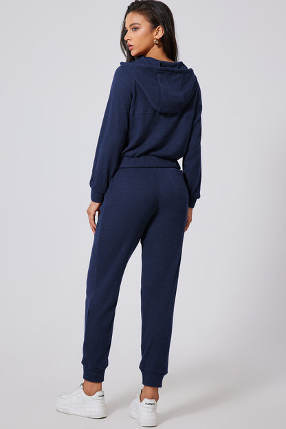 Drawstring Half Zip Hoodie and Joggers Active Set – Uneeque Designzz